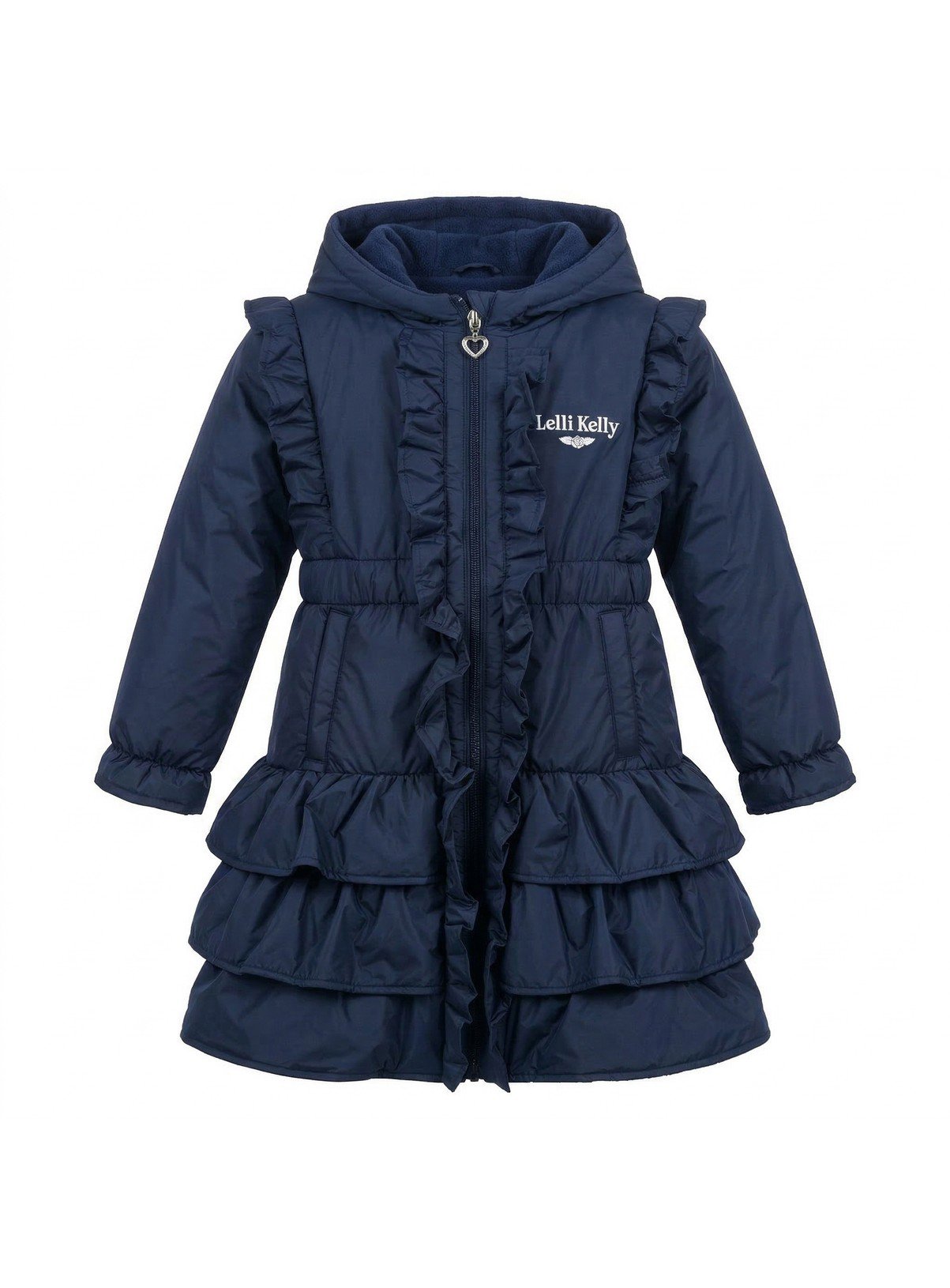 LELLI KELLY Bella Fleece Lined Padded Coat Navy 8-9 years - Image 3 thumbnail