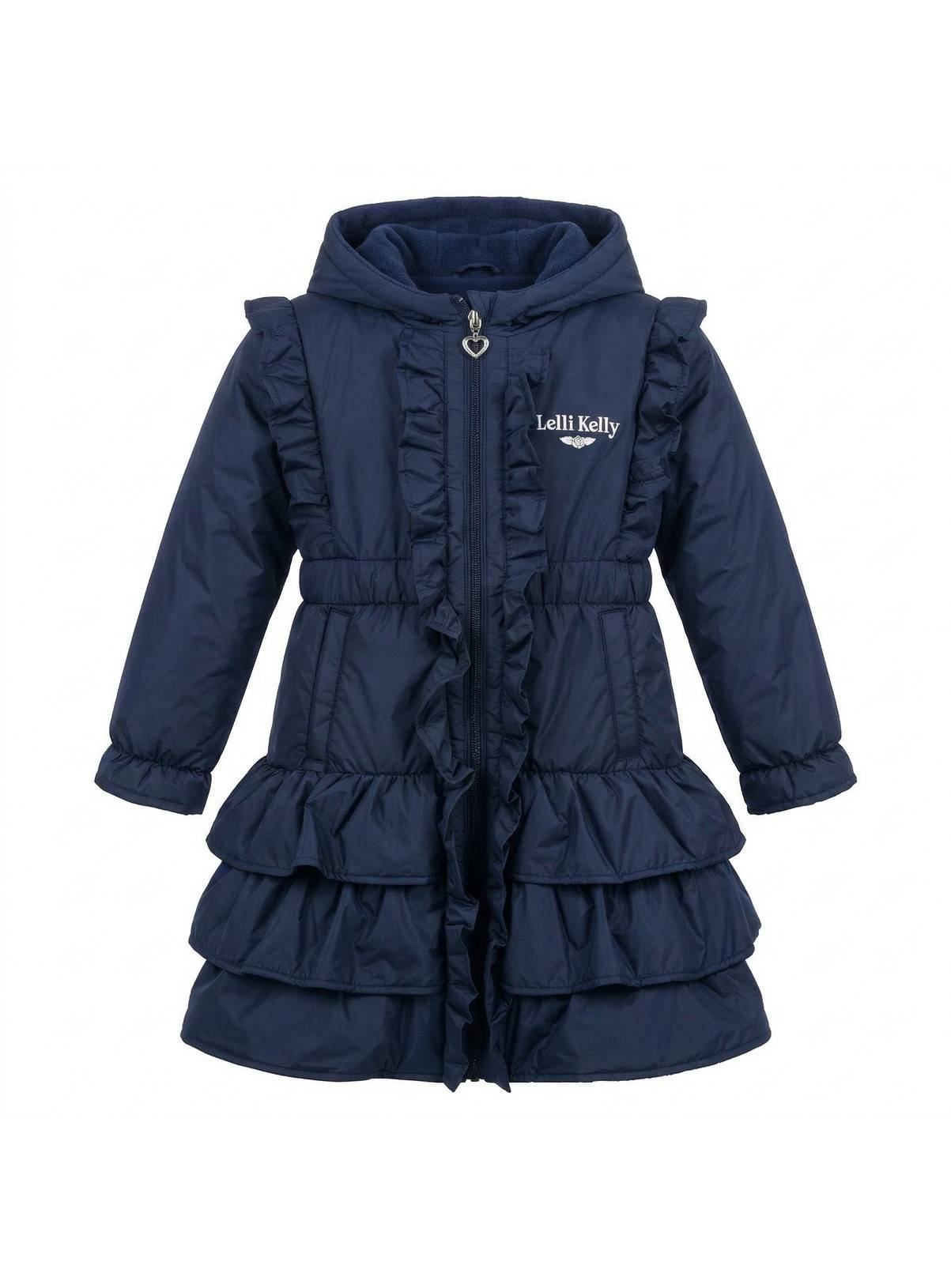 LELLI KELLY Bella Fleece Lined Padded Coat Navy 8-9 years - Image 3