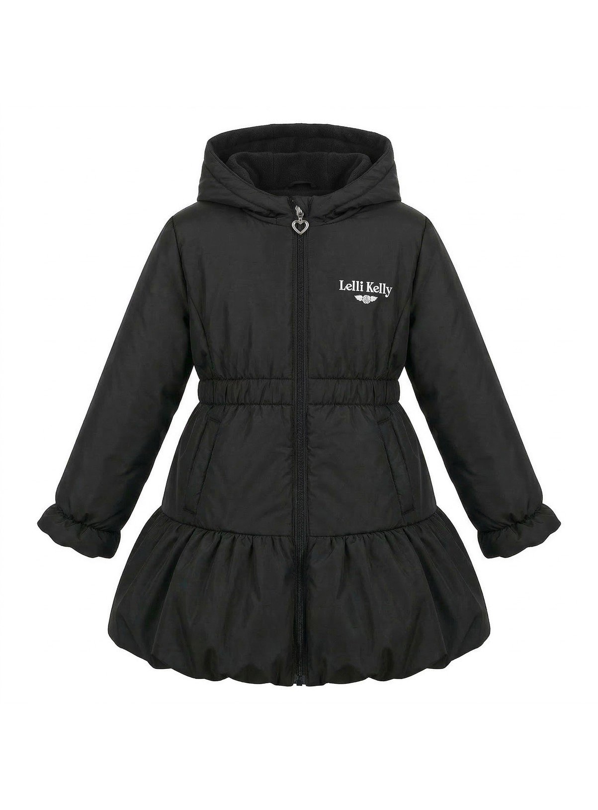 LELLI KELLY Betsy Padded Coat Black With Fleece Lined Hood 3-4 Years - Image 3 thumbnail