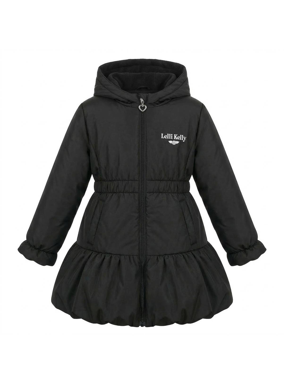 LELLI KELLY Betsy Padded Coat Black With Fleece Lined Hood 3-4 Years - Image 3