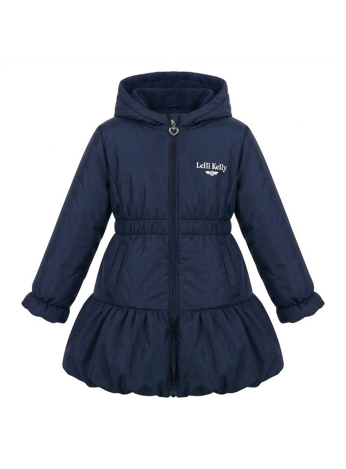 LELLI KELLY Betsy Padded Coat Navy With Fleece Lined Hood 9-10 years - Image 3 thumbnail