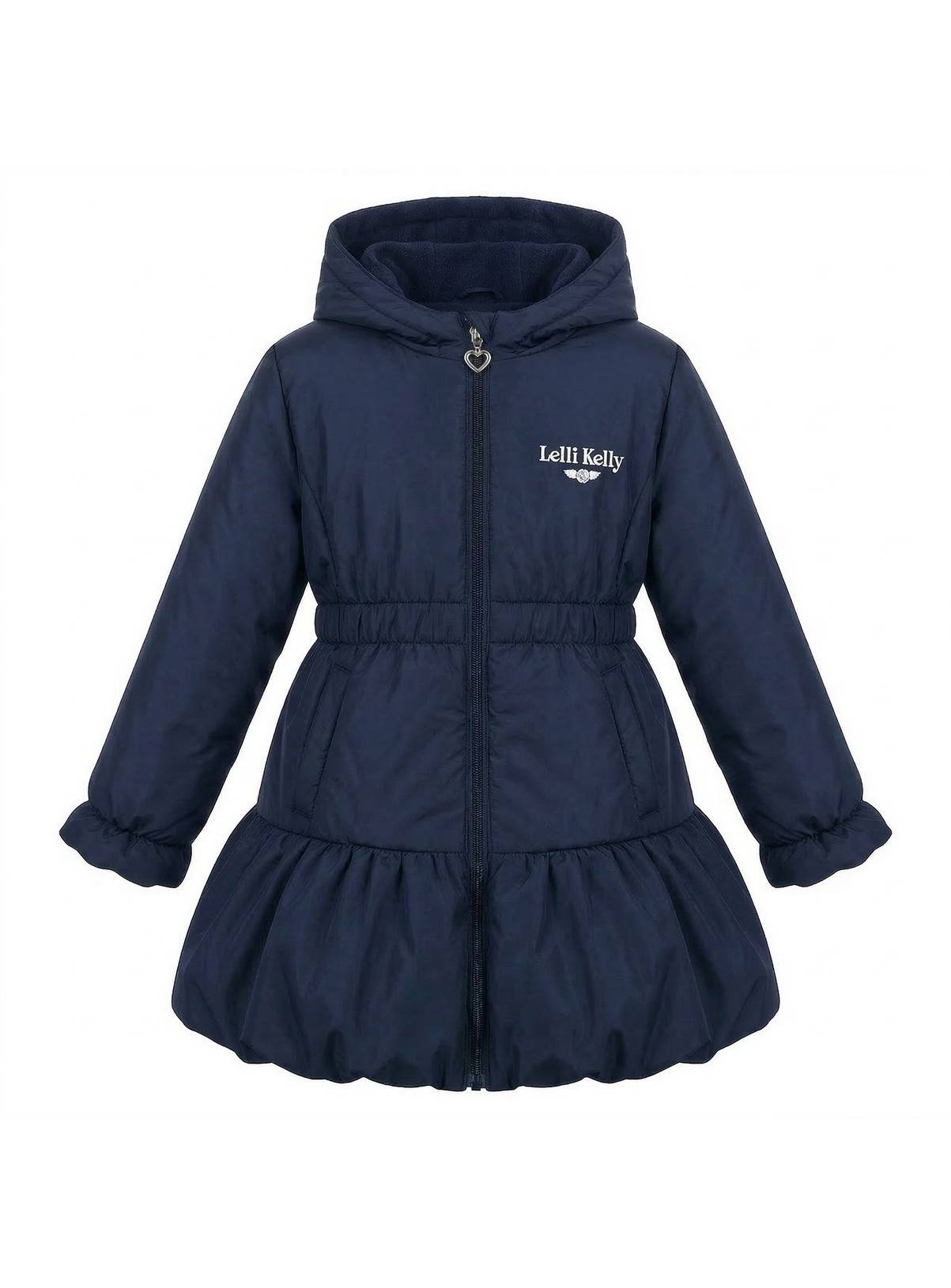 LELLI KELLY Betsy Padded Coat Navy With Fleece Lined Hood 9-10 years - Image 3
