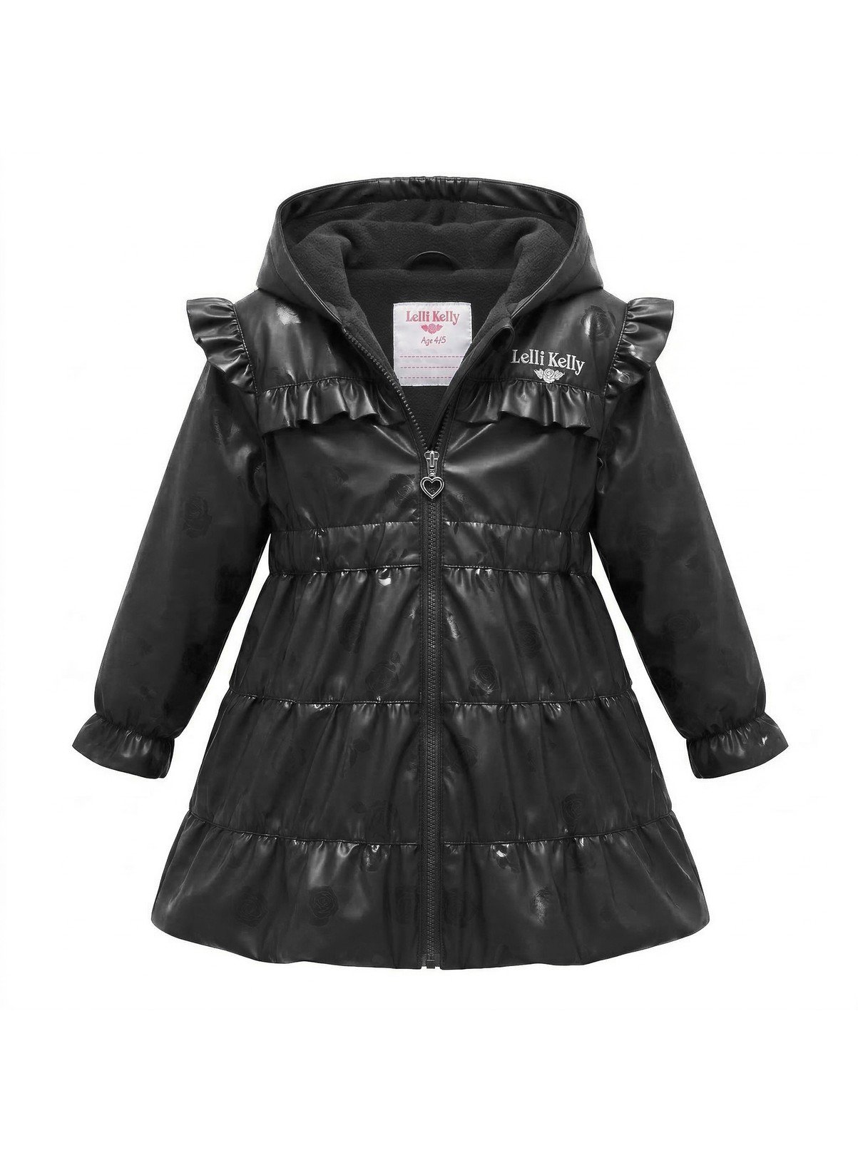 LELLI KELLY Bonnie Fleece Lined Coat Black 9-10 years - Image 3 thumbnail