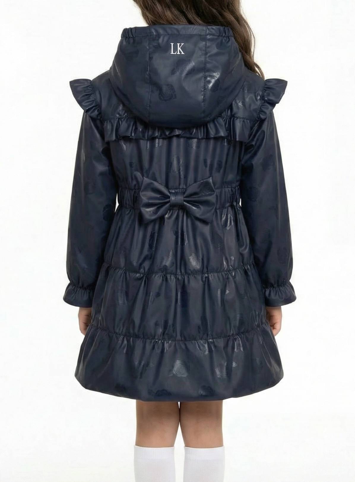 LELLI KELLY Bonnie Fleece Lined Coat Navy 7-8 years - Image 2