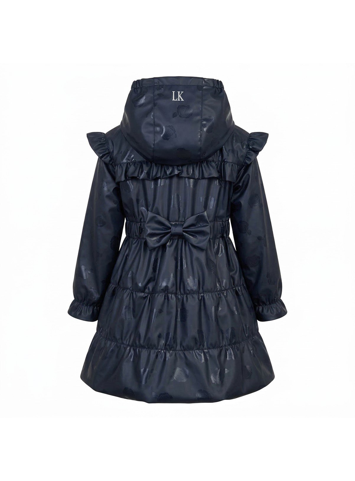 LELLI KELLY Bonnie Fleece Lined Coat Navy 7-8 years - Image 4 thumbnail