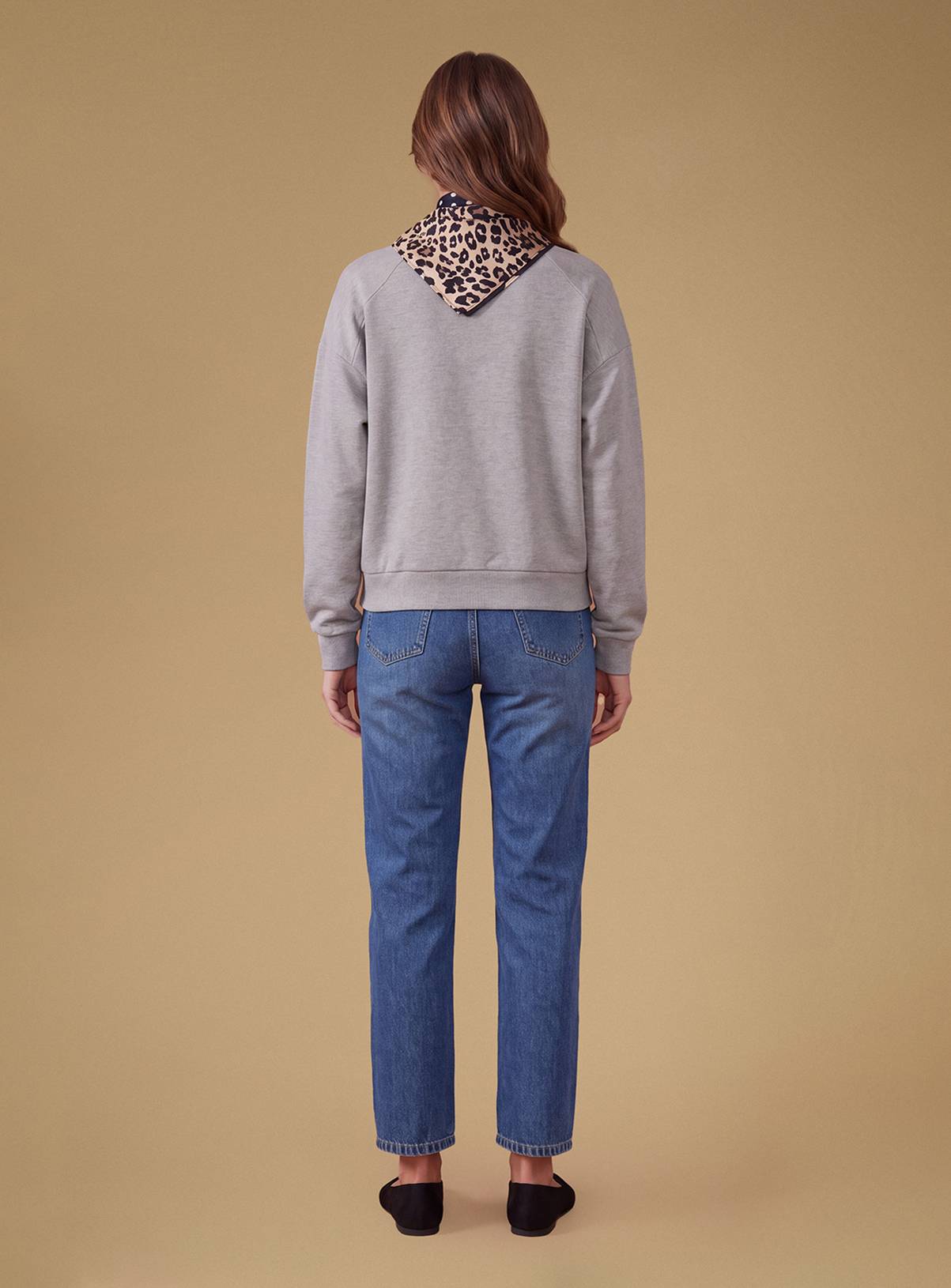 OASIS Volume Sleeve Sweatshirt With Cotton Collar 6 - Image 2
