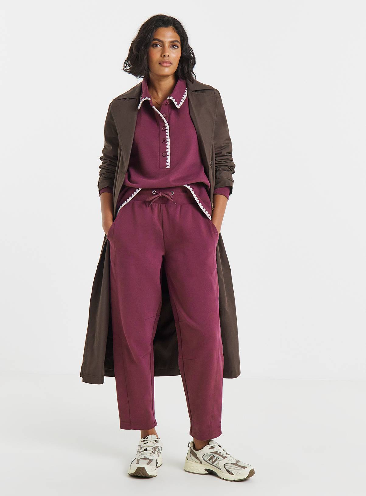 SIMPLY BE Whipstitch Barrel Leg Jogger 32 - Image 3