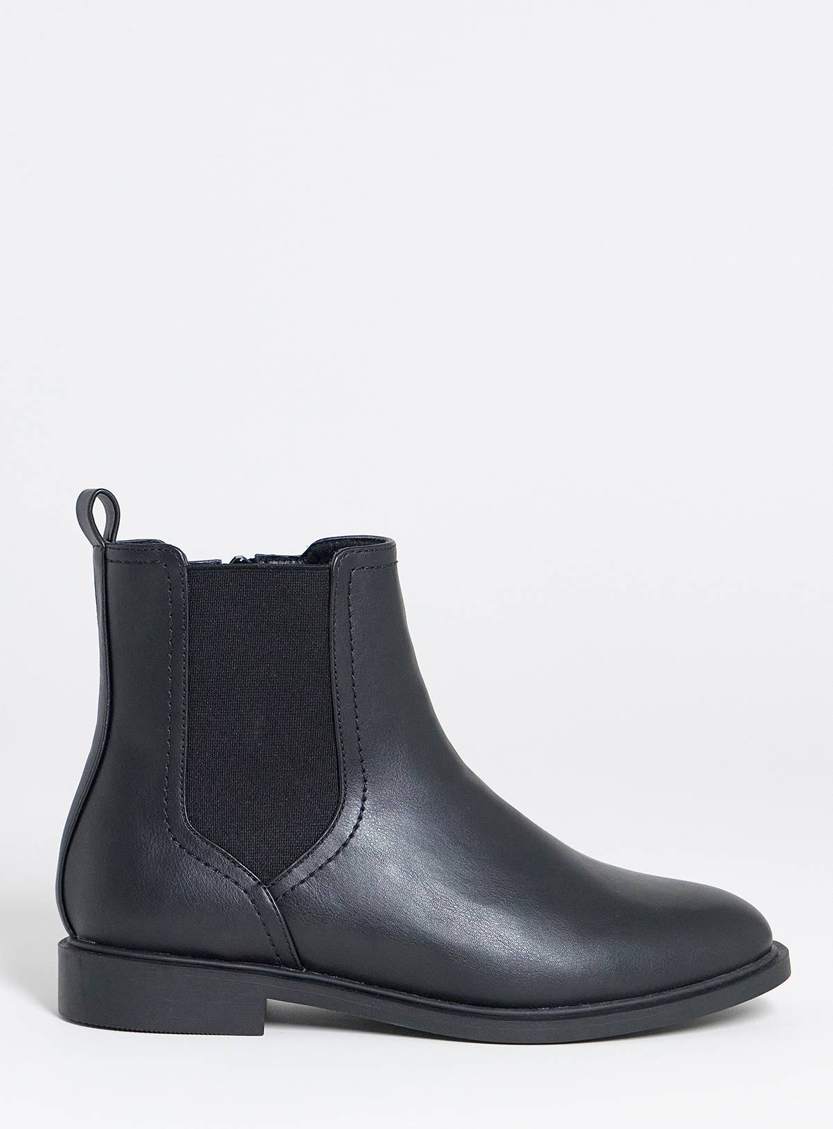 SIMPLY BE Classic Chelsea Boot Extra Wide Fit Black 6 - Image 3