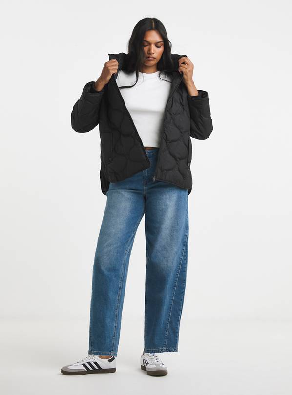 SIMPLY BE Black Short Quilted Jacket 14