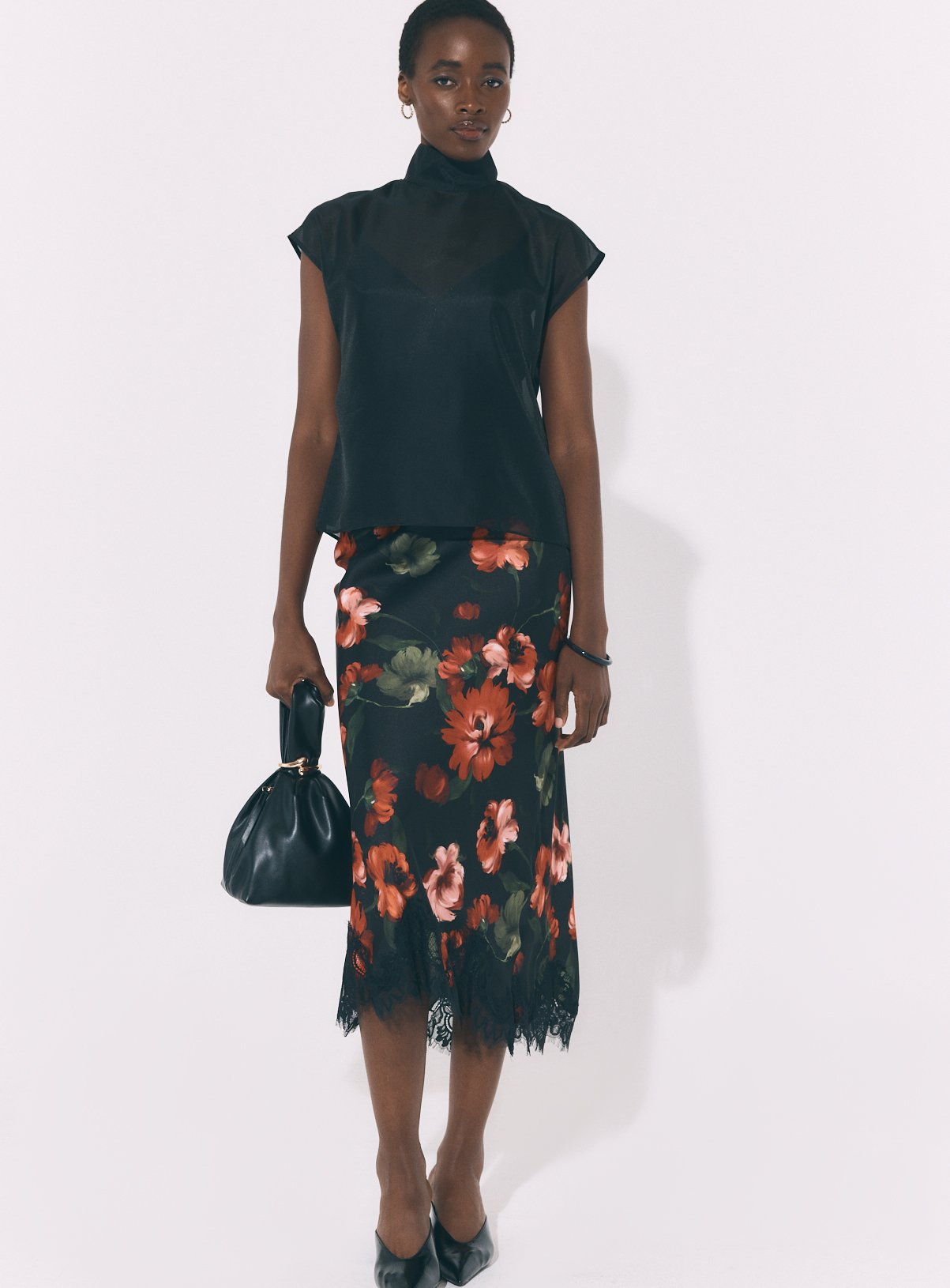 Organza Funnel Neck Top 20 - Image 2 thumbnail