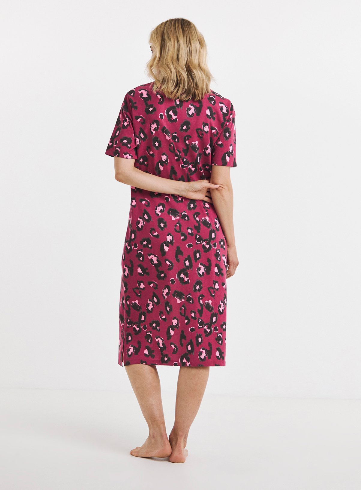 SIMPLY BE Value 2 Pack Leopard Nighties 32-34 - Image 2 thumbnail