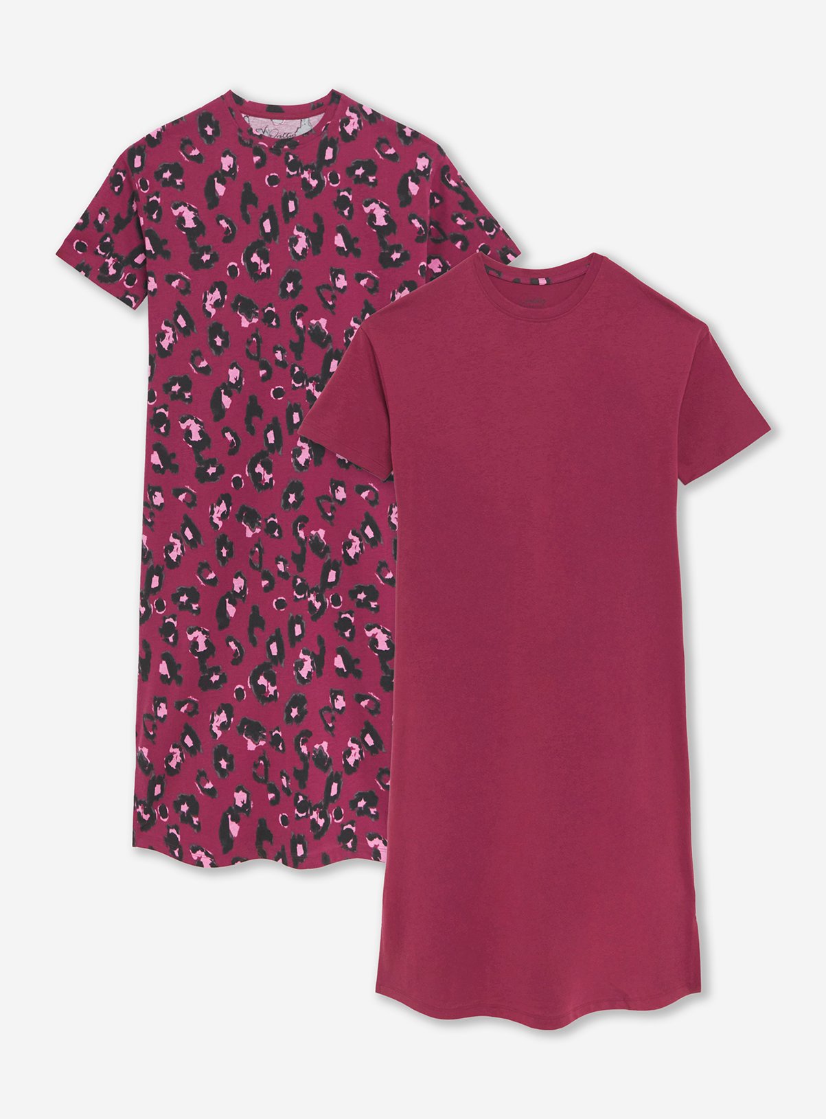 SIMPLY BE Value 2 Pack Leopard Nighties 32-34 - Image 5 thumbnail