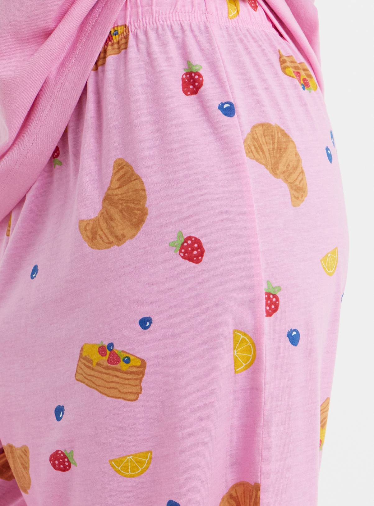 SIMPLY BE Value 2 Pack Breakfast Print Pyjamas 8-10 - Image 4