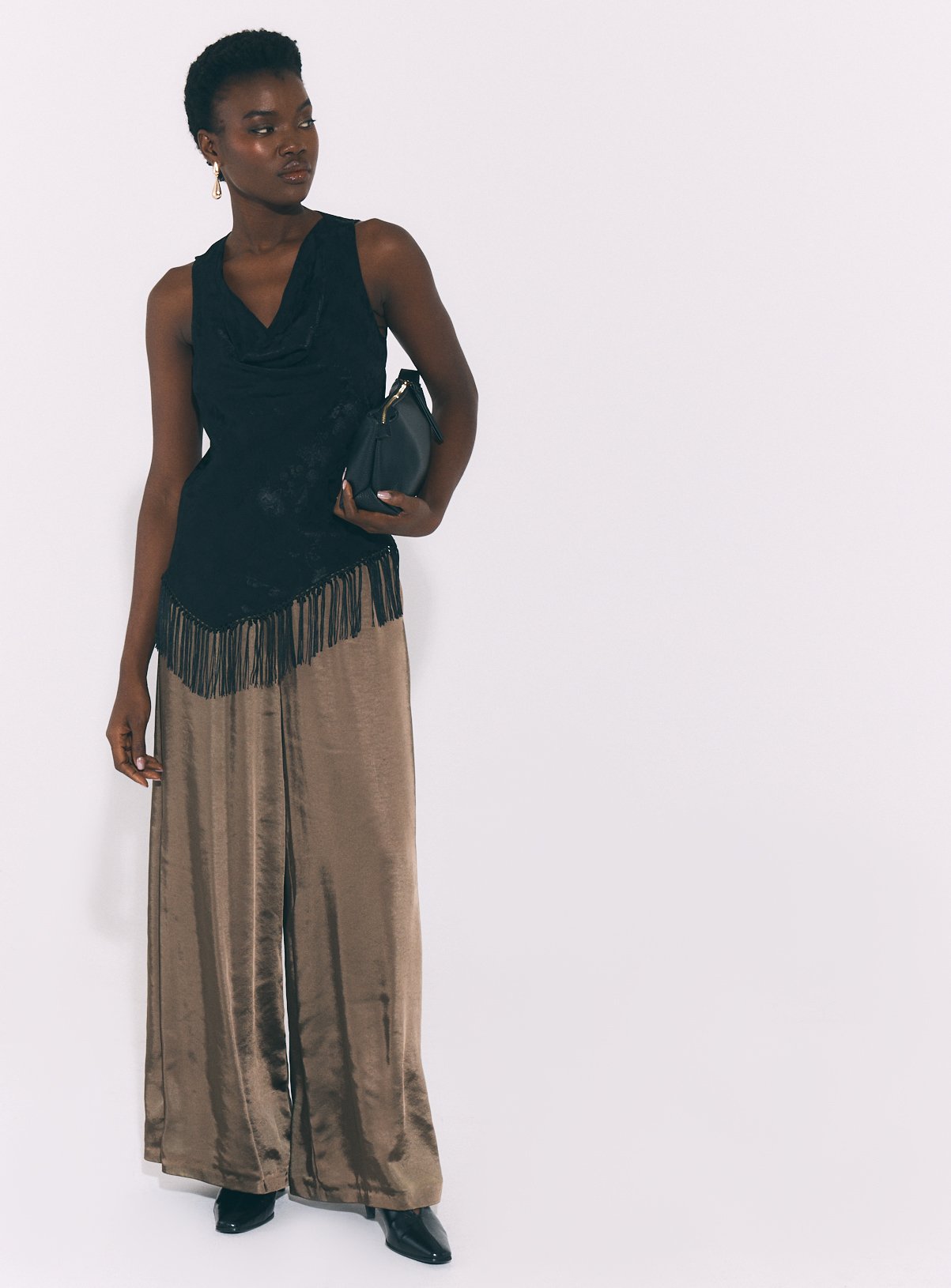 Jacquard Fringe Asymmetric Top 6 - Image 2 thumbnail