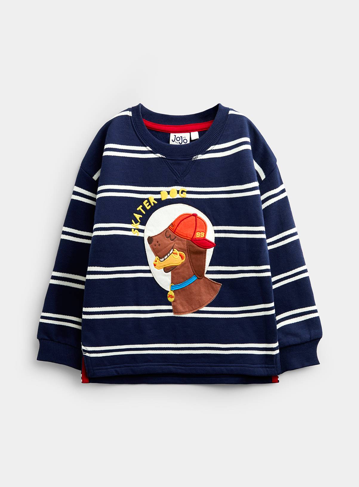 JOJO MAMAN BÉBÉ Skater Dog Sweatshirt Navy Blue 12-18 months - Image 2