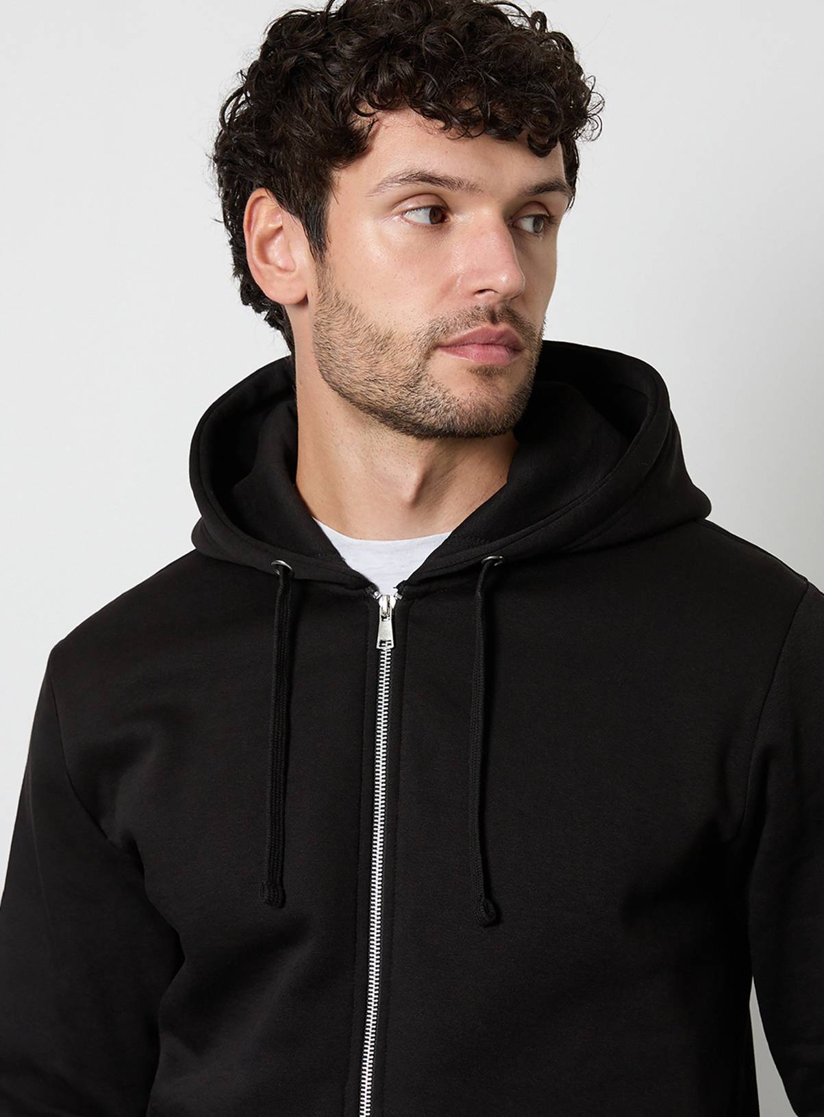 BURTON Black Regular Zip Through Hoodie L - Image 2