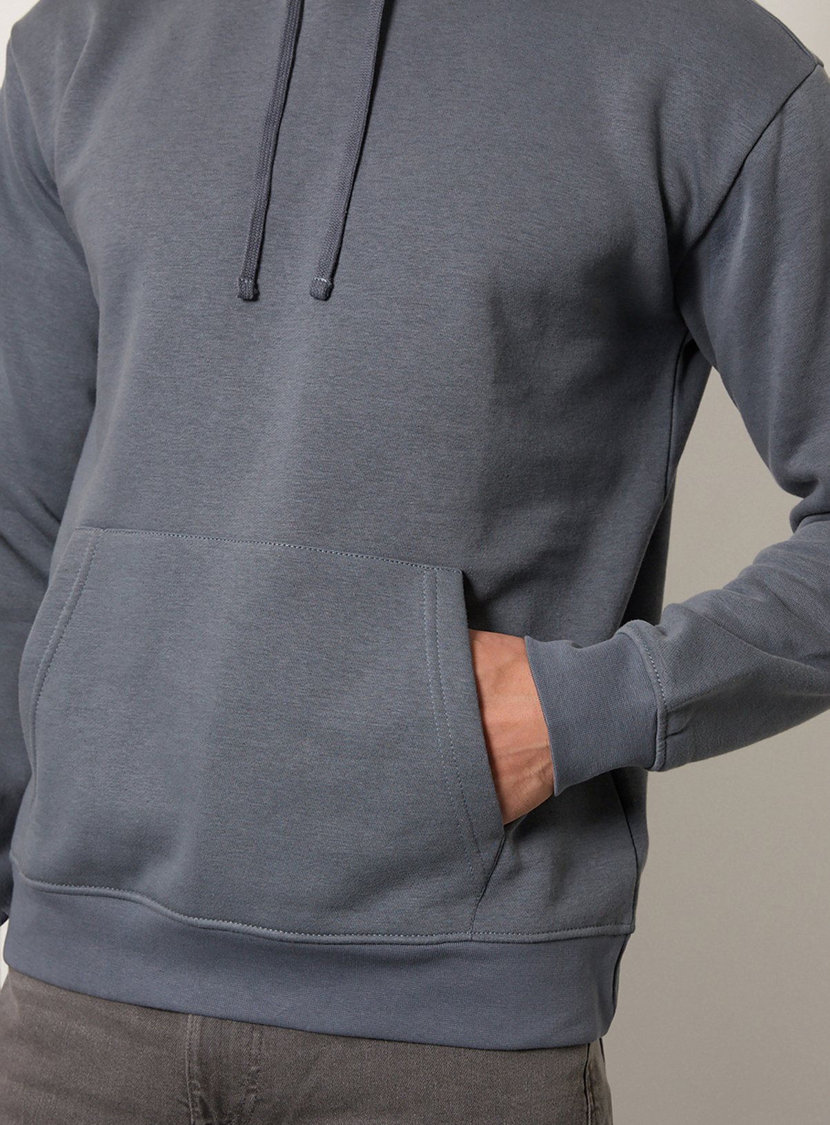 BURTON Blue Grey Overhead Hoodie XXL - Image 2 thumbnail