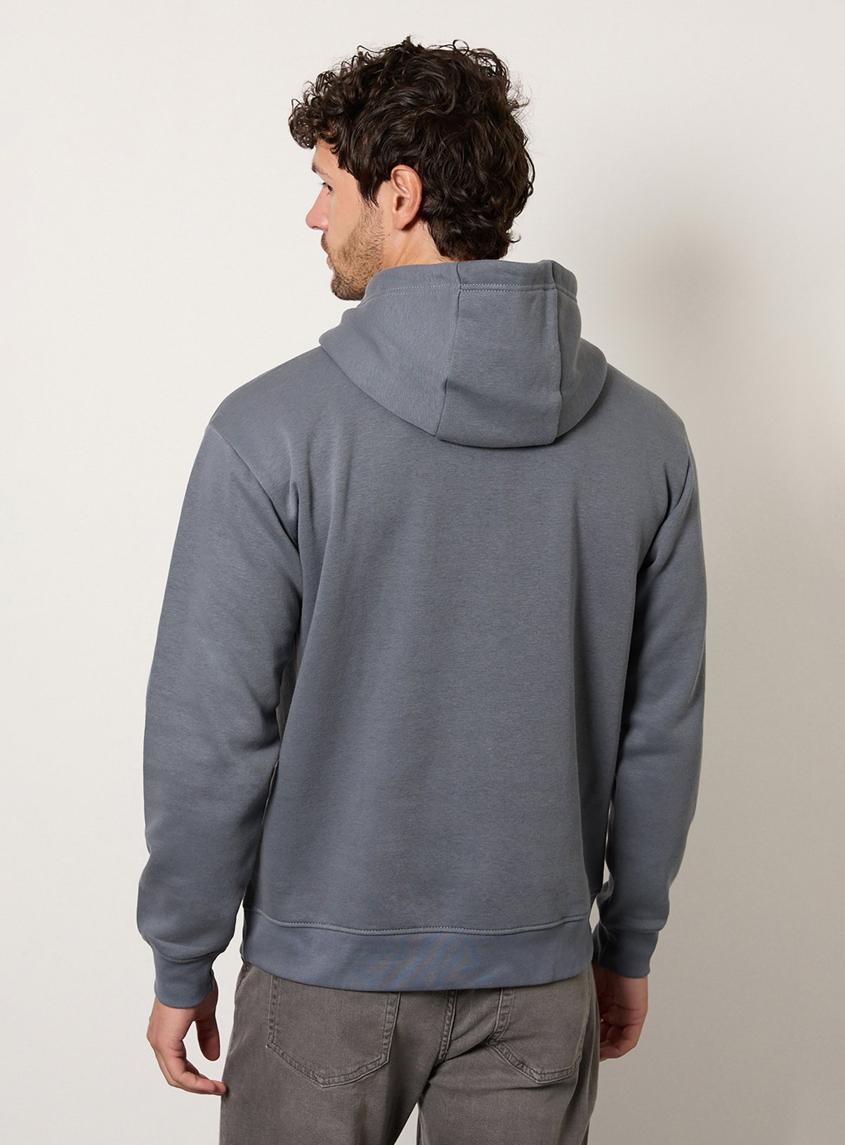 BURTON Blue Grey Overhead Hoodie XXL - Image 3 thumbnail