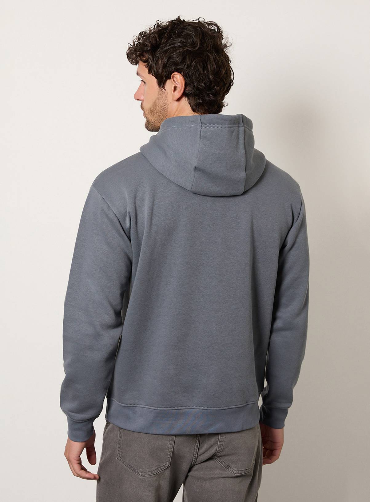BURTON Blue Grey Overhead Hoodie XXL - Image 3