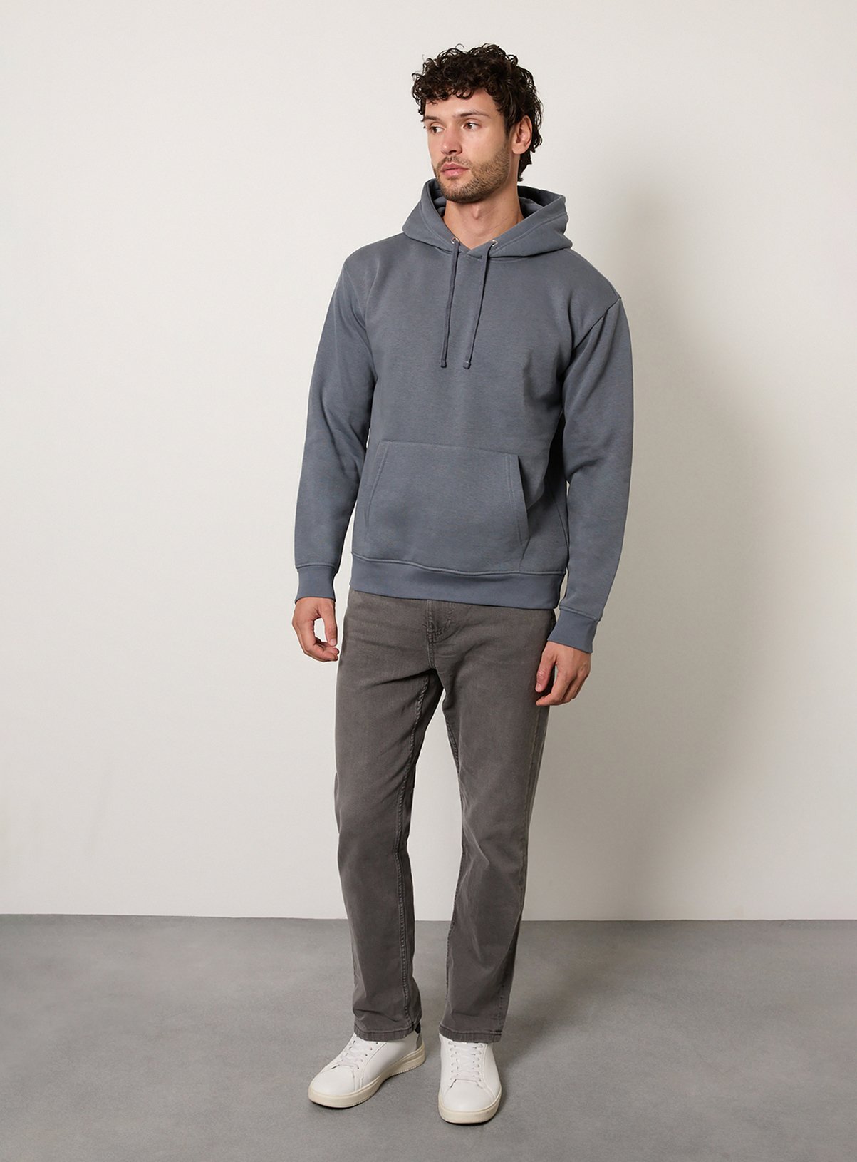 BURTON Blue Grey Overhead Hoodie XXL - Image 4 thumbnail