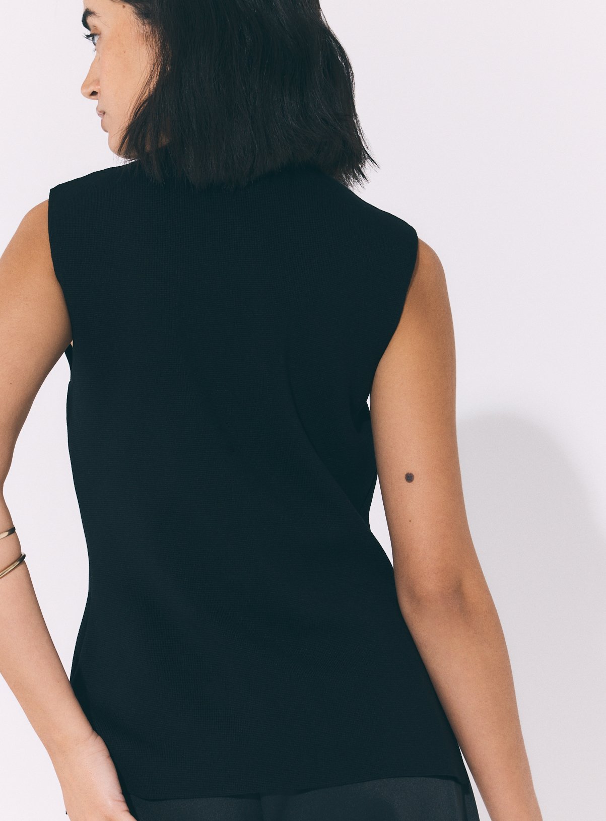 Black Frogging Trim Waistcoat L - Image 4 thumbnail