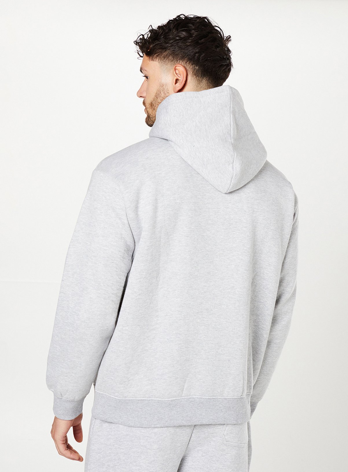 BURTON Grey Marl Overhead Hoodie XXL - Image 3 thumbnail