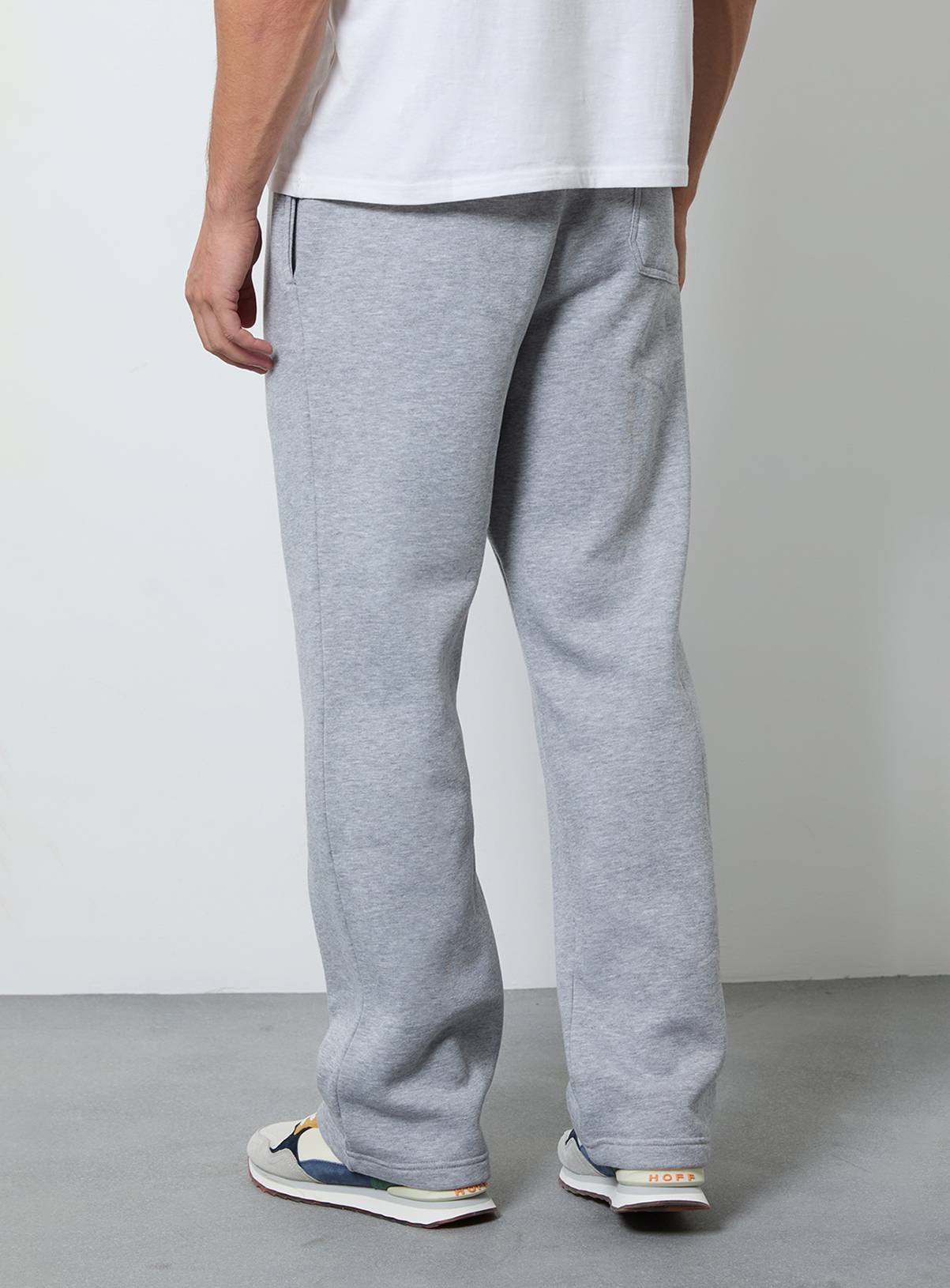 BURTON Grey Marl Pintuck Straight Leg Joggers M - Image 3