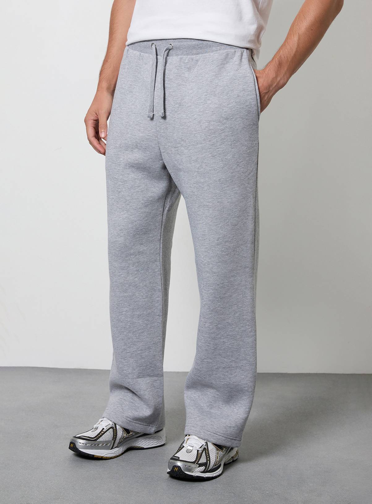 BURTON Grey Marl Straight Leg Joggers XXL - Image 2
