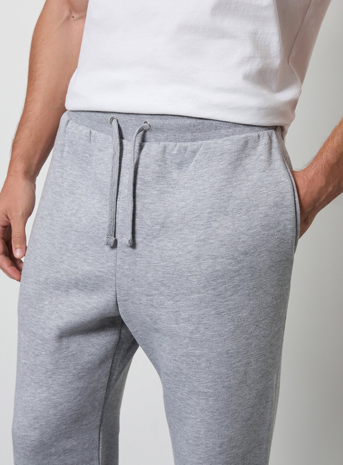 BURTON Grey Marl Straight Leg Joggers XXL - Image 4 thumbnail