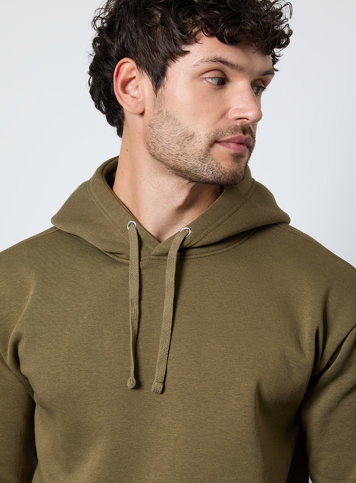 BURTON Khaki Overhead Hoodie XL - Image 2 thumbnail
