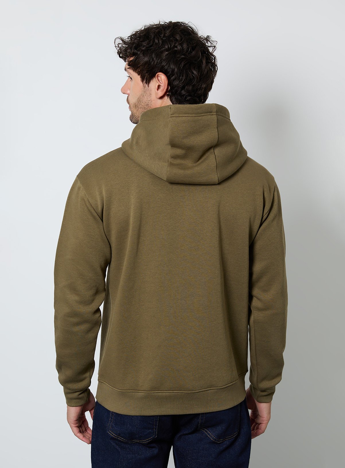 BURTON Khaki Overhead Hoodie XL - Image 3 thumbnail