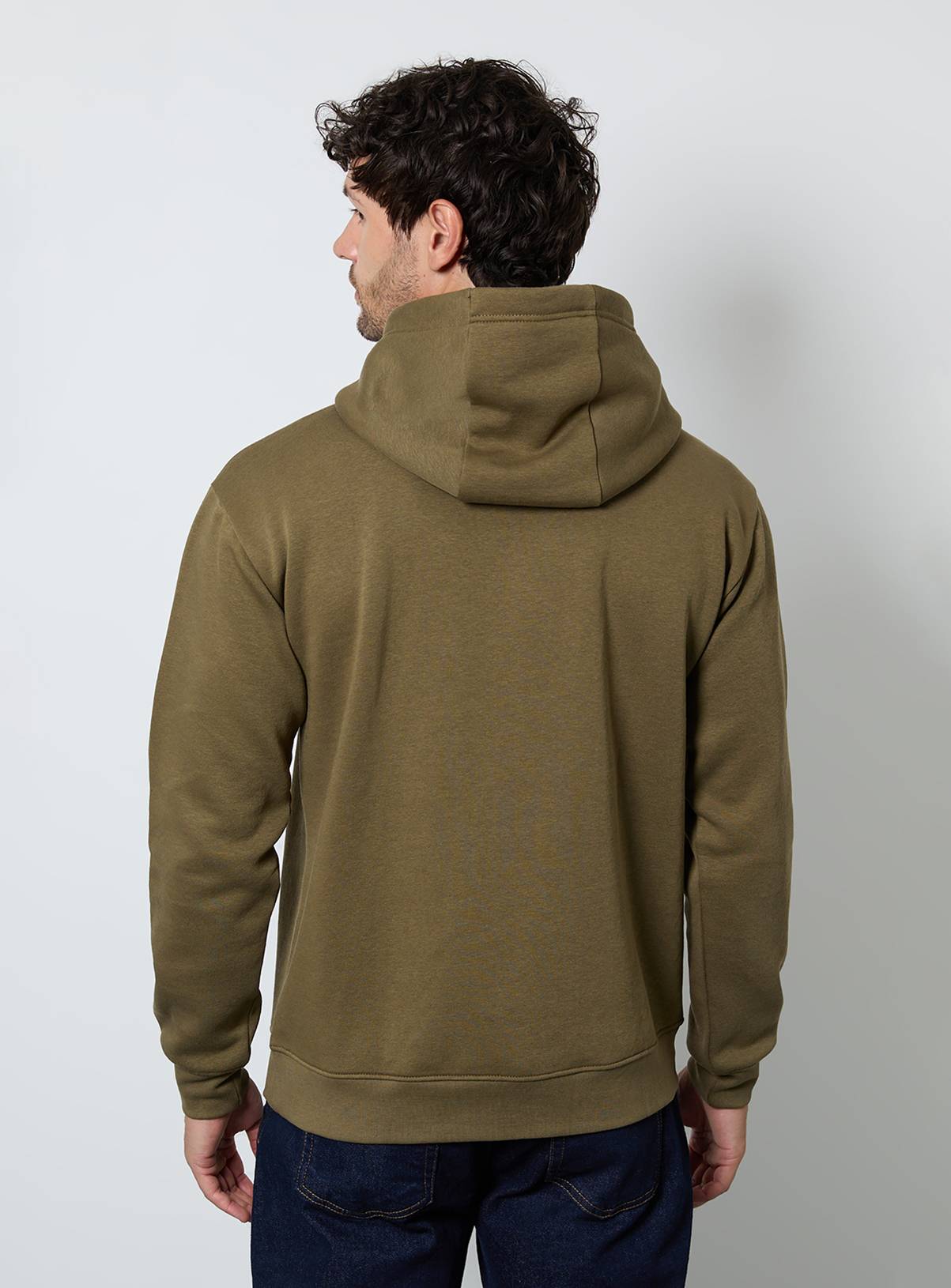 BURTON Khaki Overhead Hoodie XL - Image 3