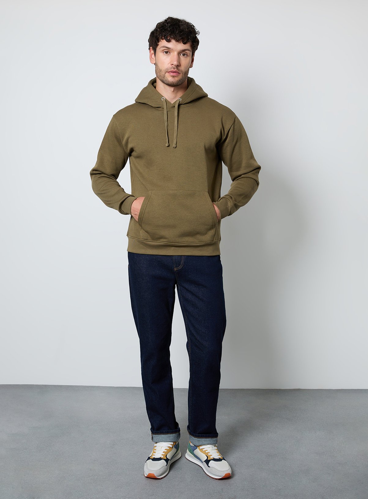 BURTON Khaki Overhead Hoodie XL - Image 4 thumbnail