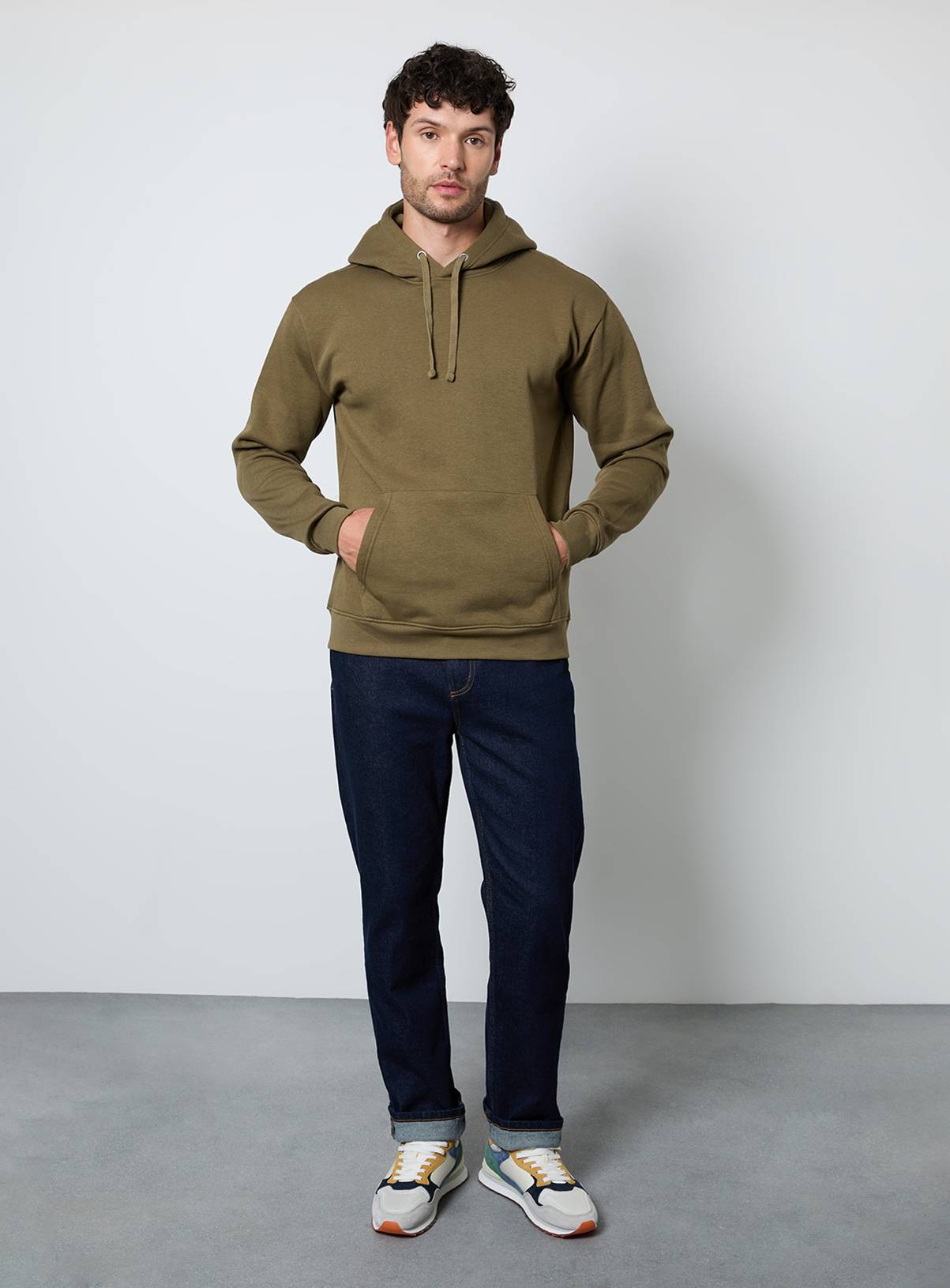 BURTON Khaki Overhead Hoodie XL - Image 4
