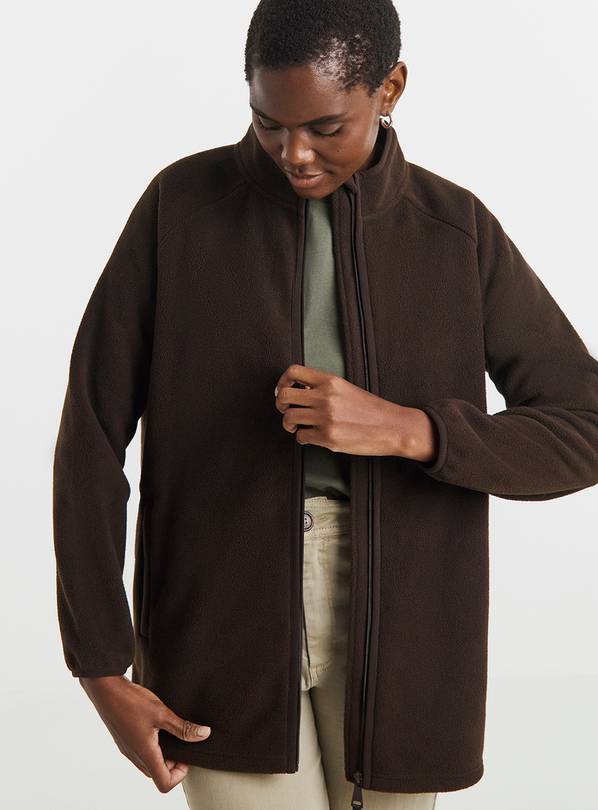 JD WILLIAMS Fleece Longline Zip Through 18