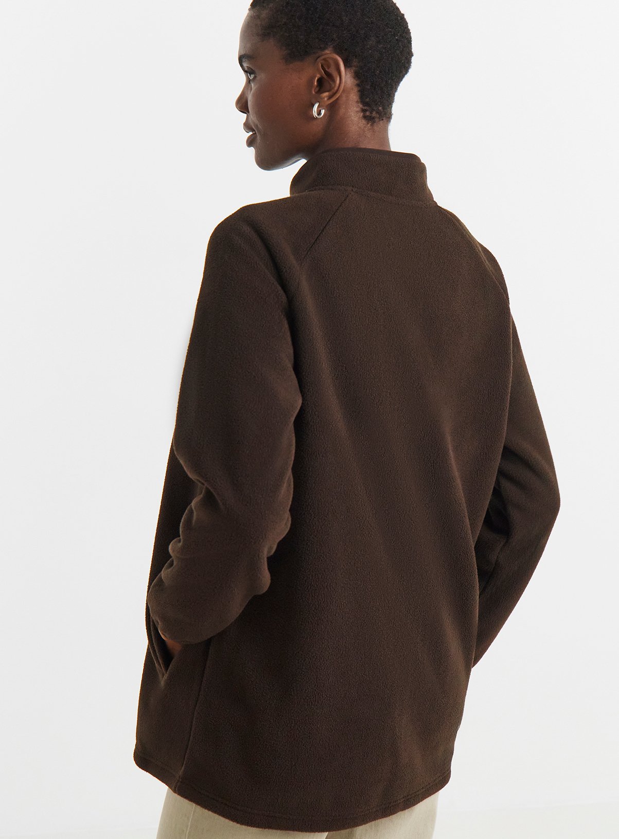 JD WILLIAMS Fleece Longline Zip Through 18 - Image 2 thumbnail