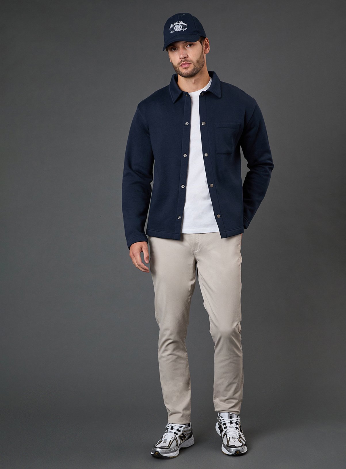 BURTON Navy Jersey Overshirt S - Image 2 thumbnail