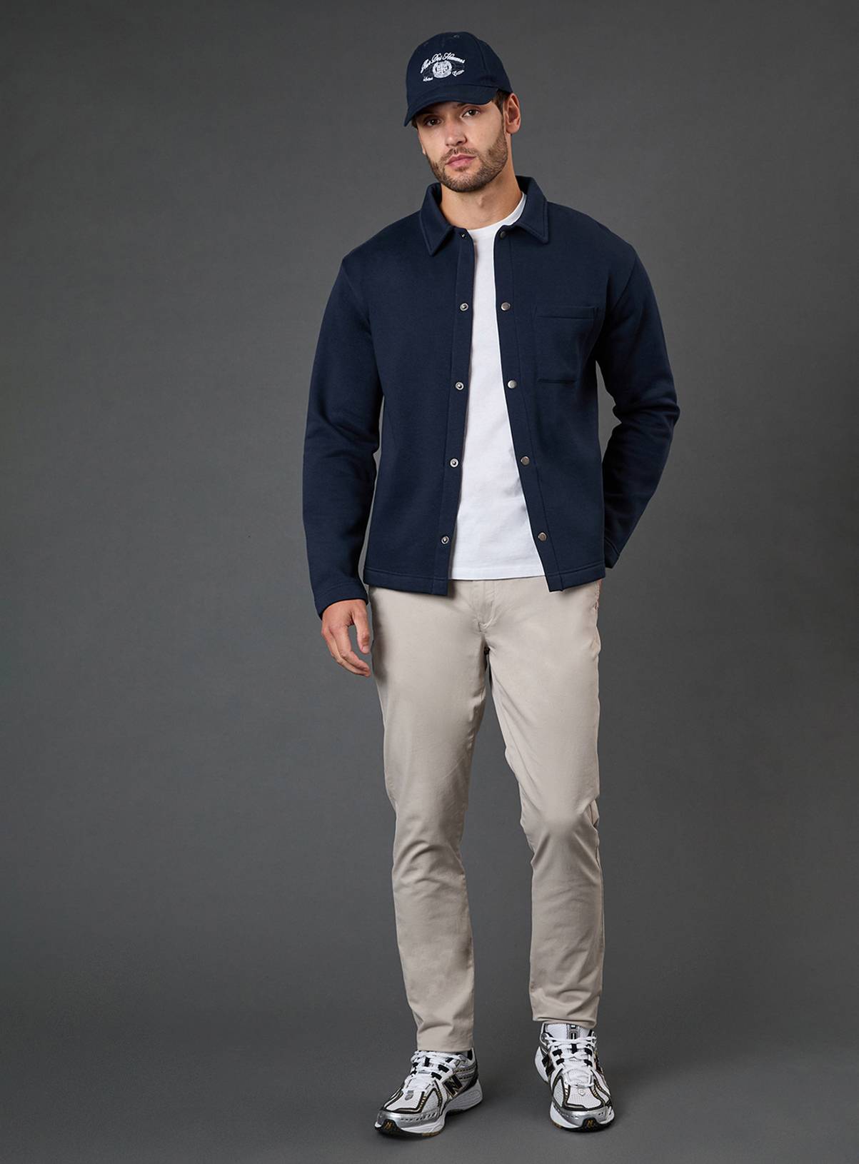 BURTON Navy Jersey Overshirt S - Image 2