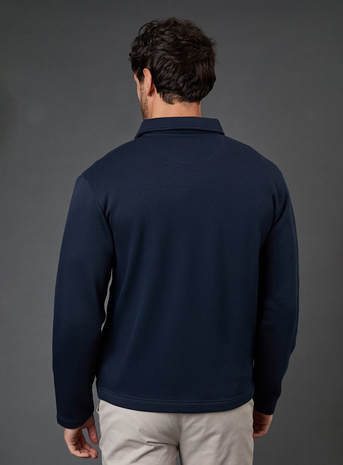 BURTON Navy Jersey Overshirt S - Image 3 thumbnail