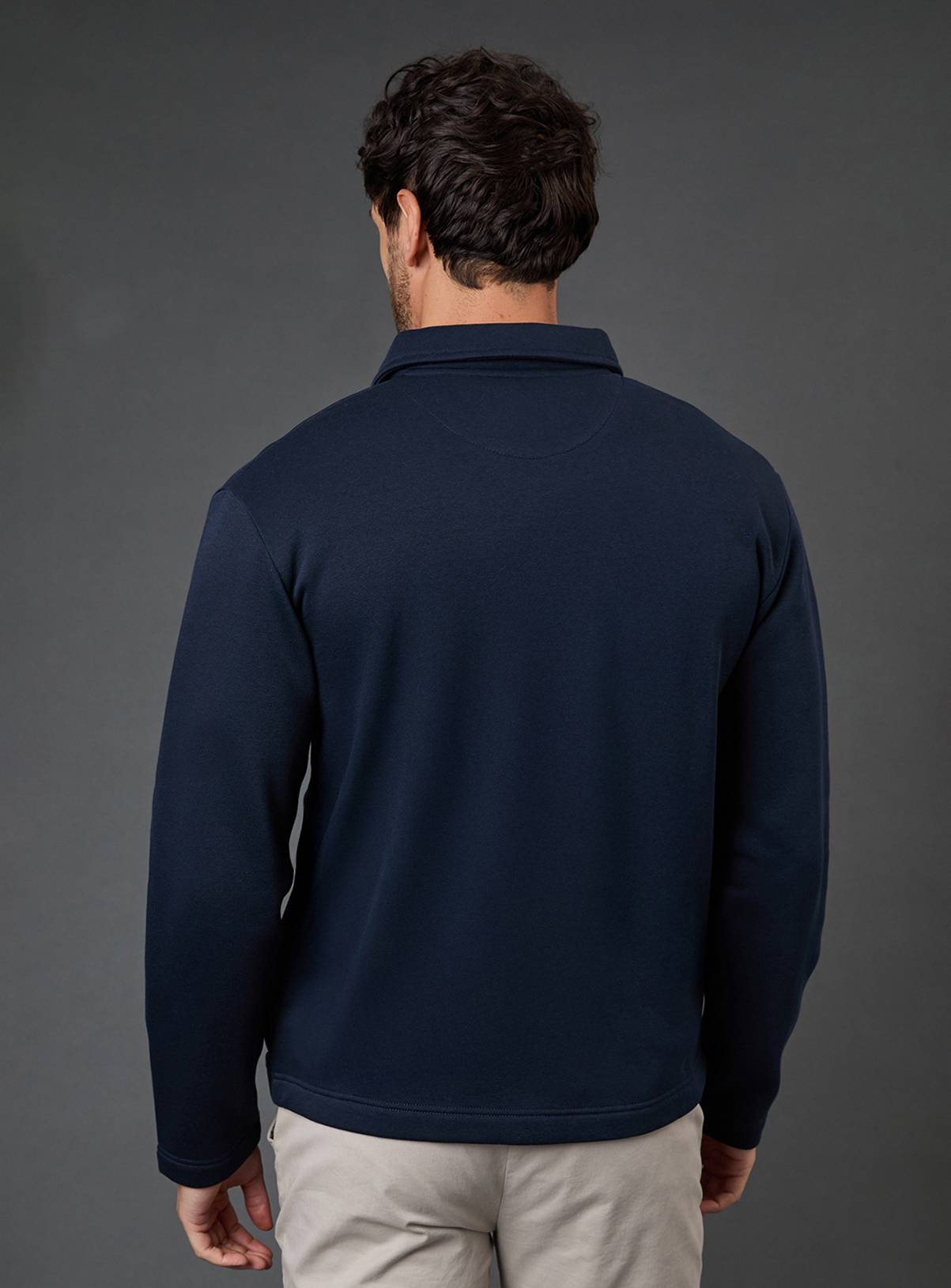 BURTON Navy Jersey Overshirt S - Image 3