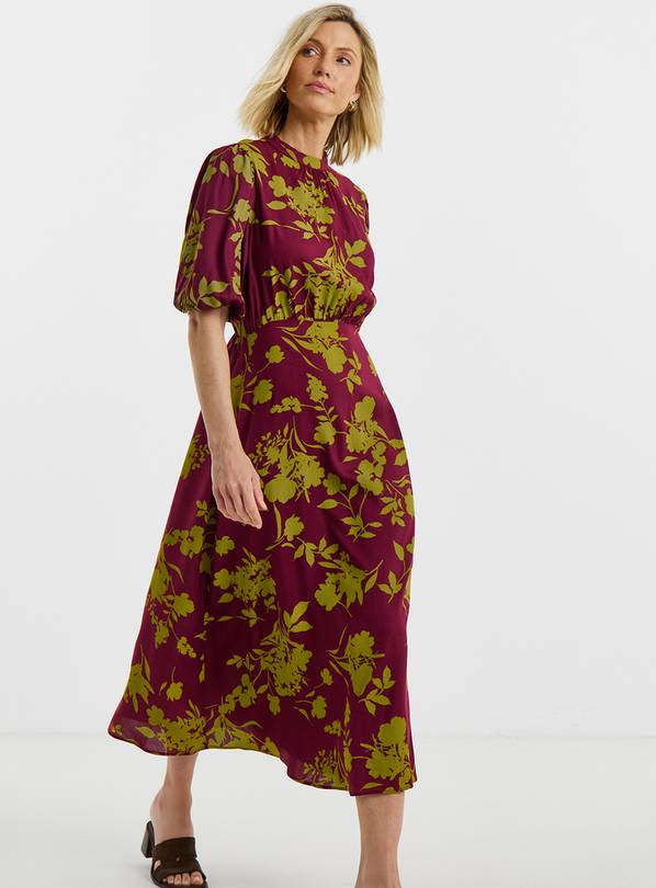JD WILLIAMS Puff Sleeve Tea Dress 10