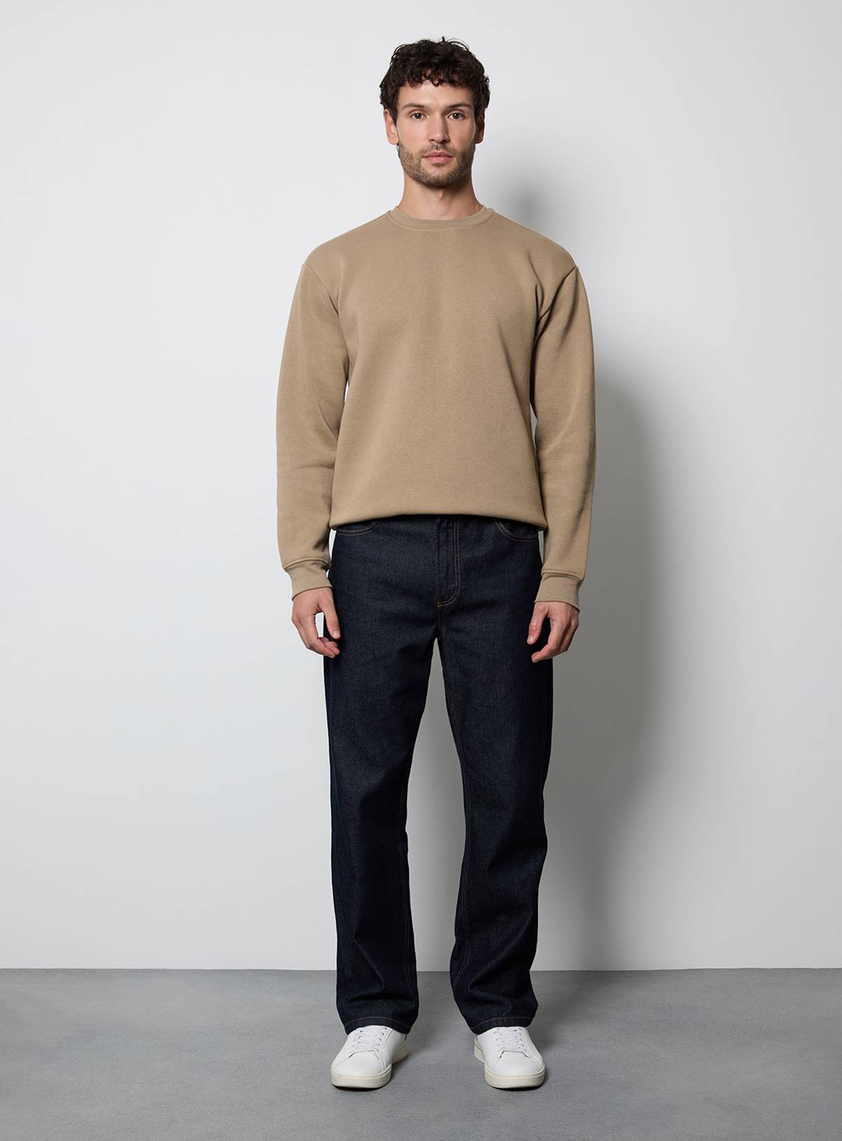 BURTON Taupe Crew Neck Sweatshirt S - Image 2