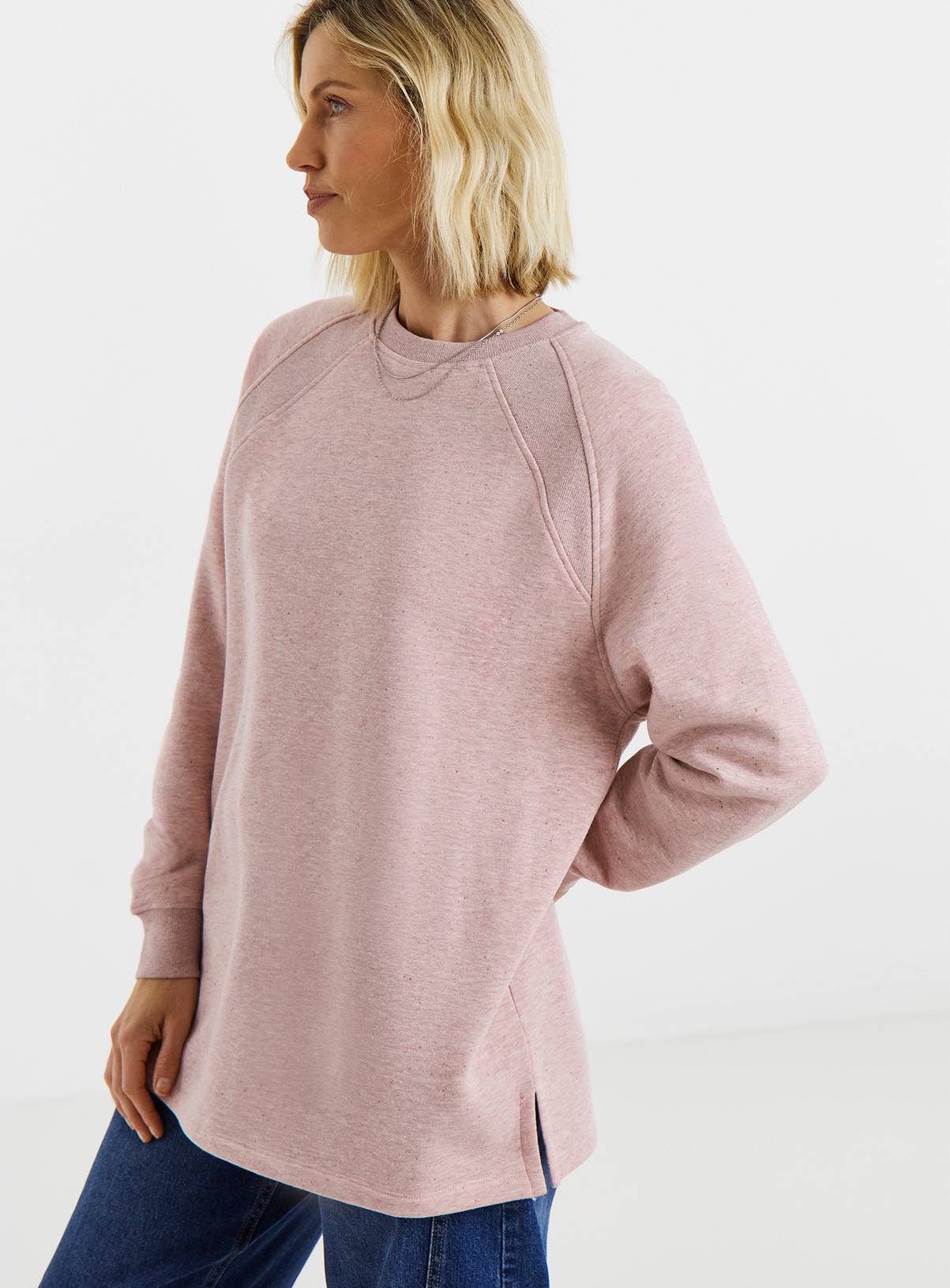 JD WILLIAMS Crew Longline Sweatshirt 8 - Image 1