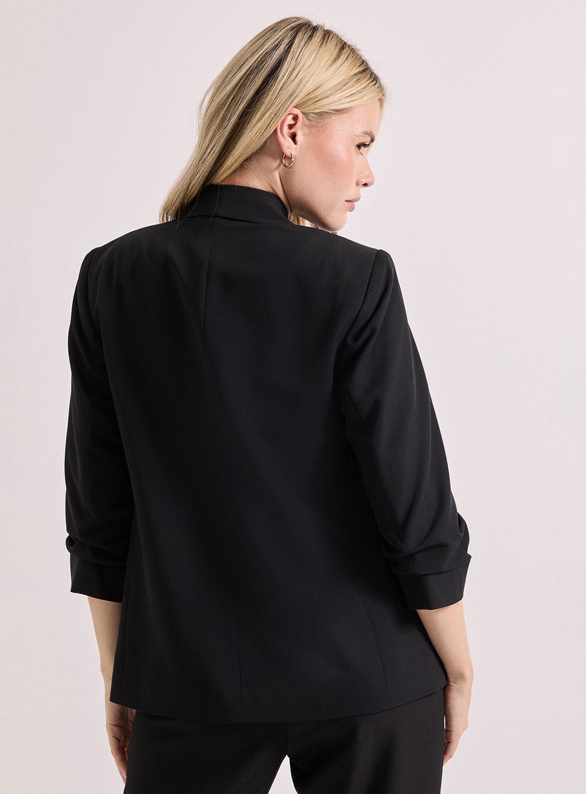 DOROTHY PERKINS Ruched Sleeve Blazer 10 - Image 3 thumbnail