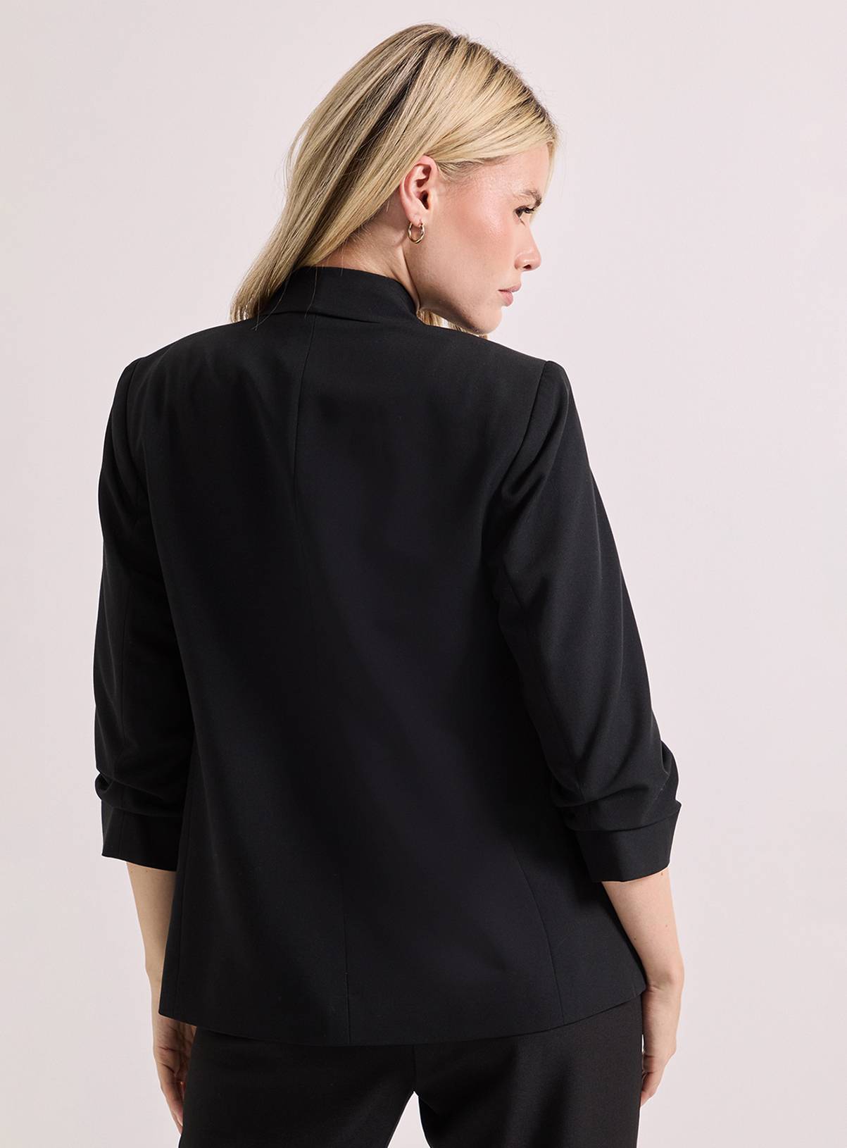 DOROTHY PERKINS Ruched Sleeve Blazer 10 - Image 3