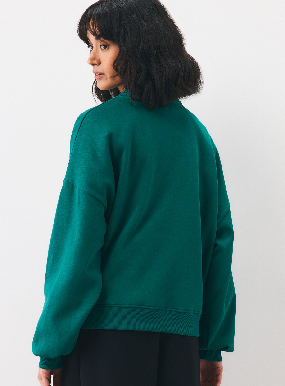 Green Christmas Bow Crewneck Sweater XL - Image 4 thumbnail