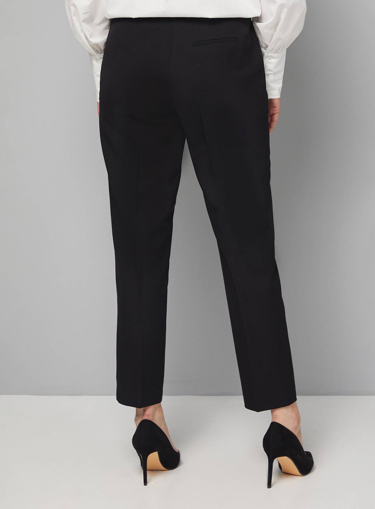 WALLIS Black Smart Tapered Leg Trousers 18 - Image 4