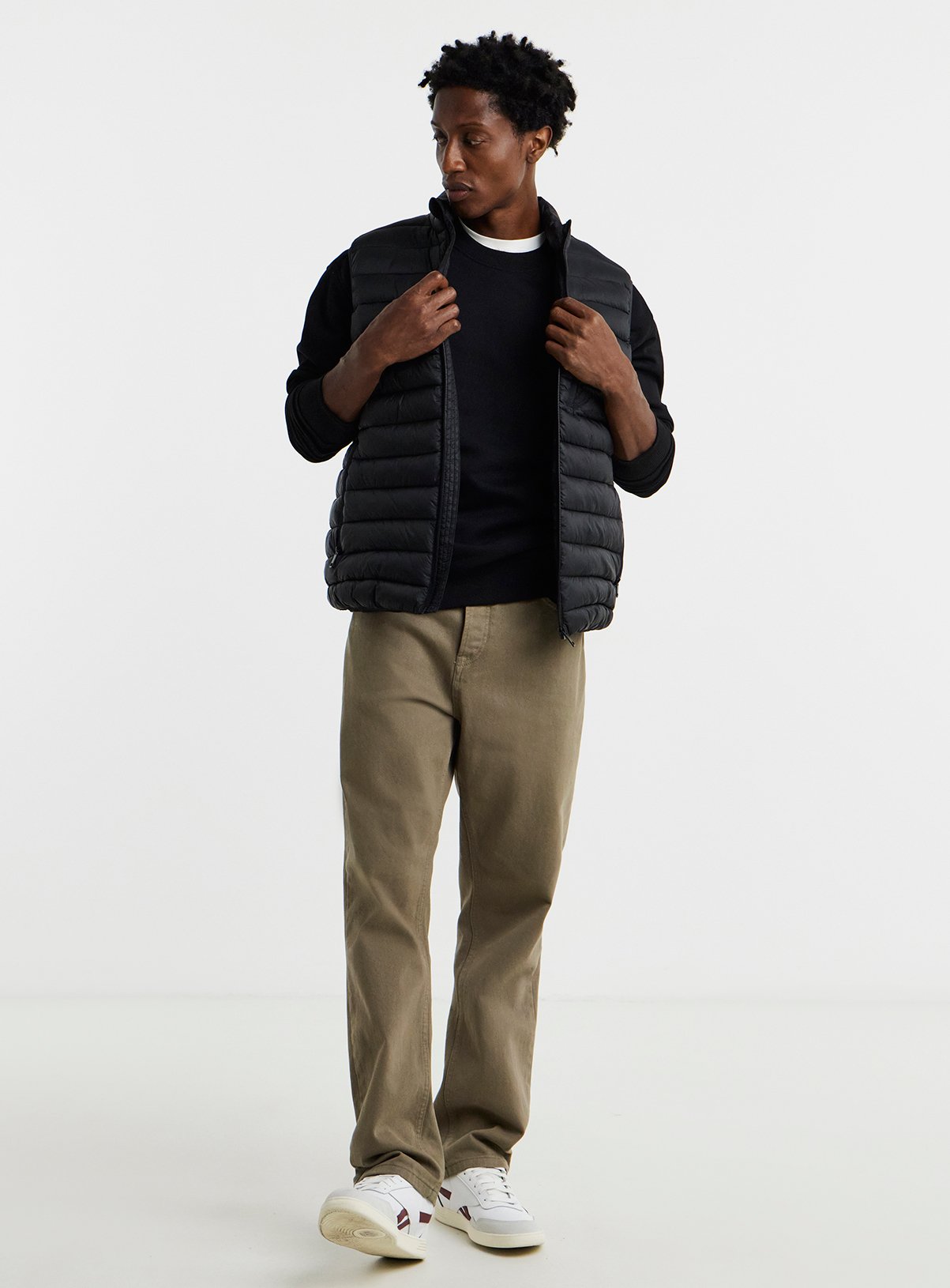JACAMO Black Lightweight Padded Gilet L - Image 1 thumbnail