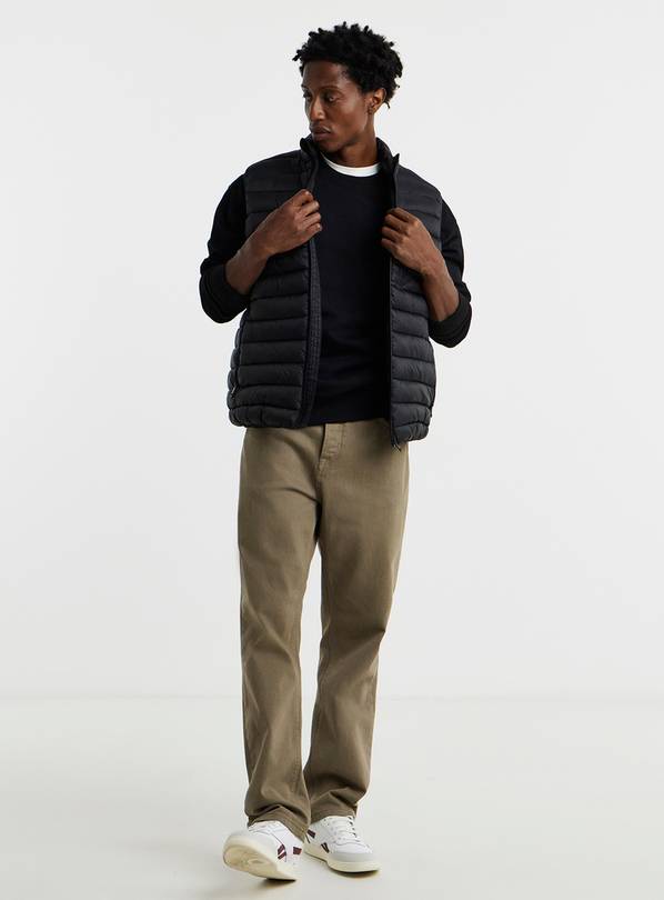 JACAMO Black Lightweight Padded Gilet L