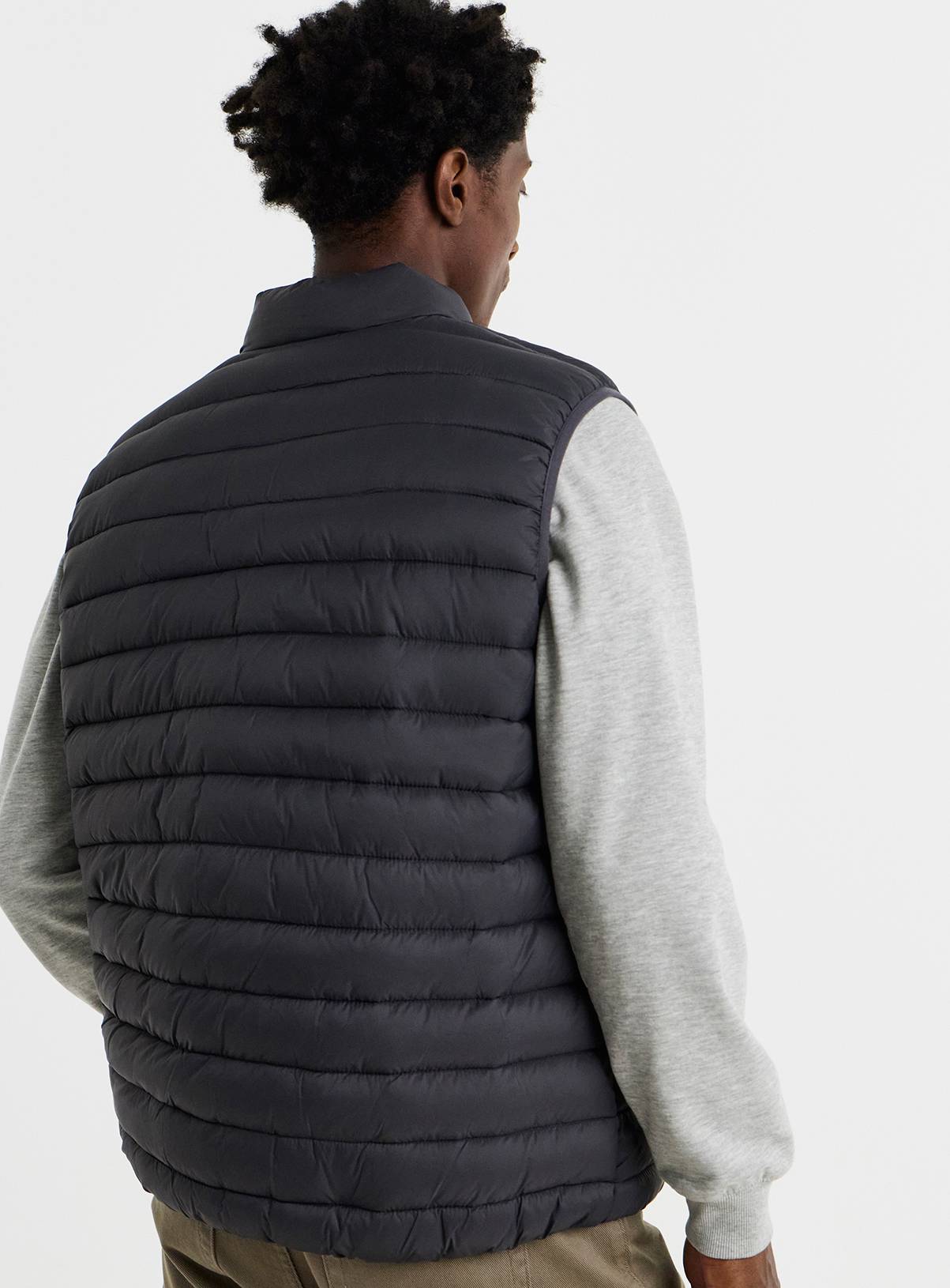 JACAMO Charcoal Lightweight Padded Gilet 2XL - Image 2